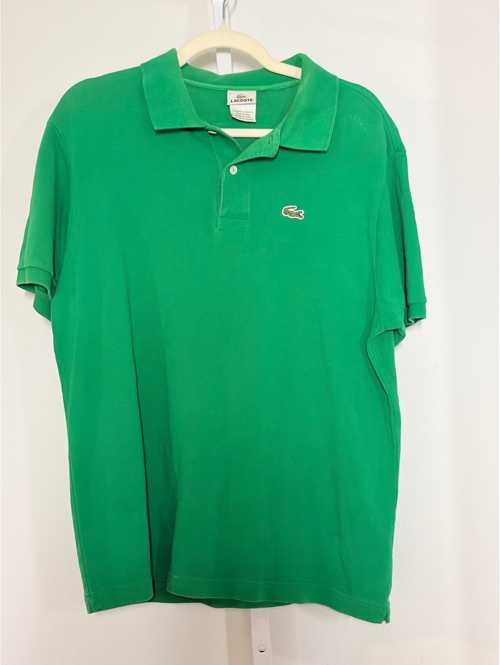Lacoste Men's Green dize 2XL Classic Polo Shirt 100% Cotton Size 7